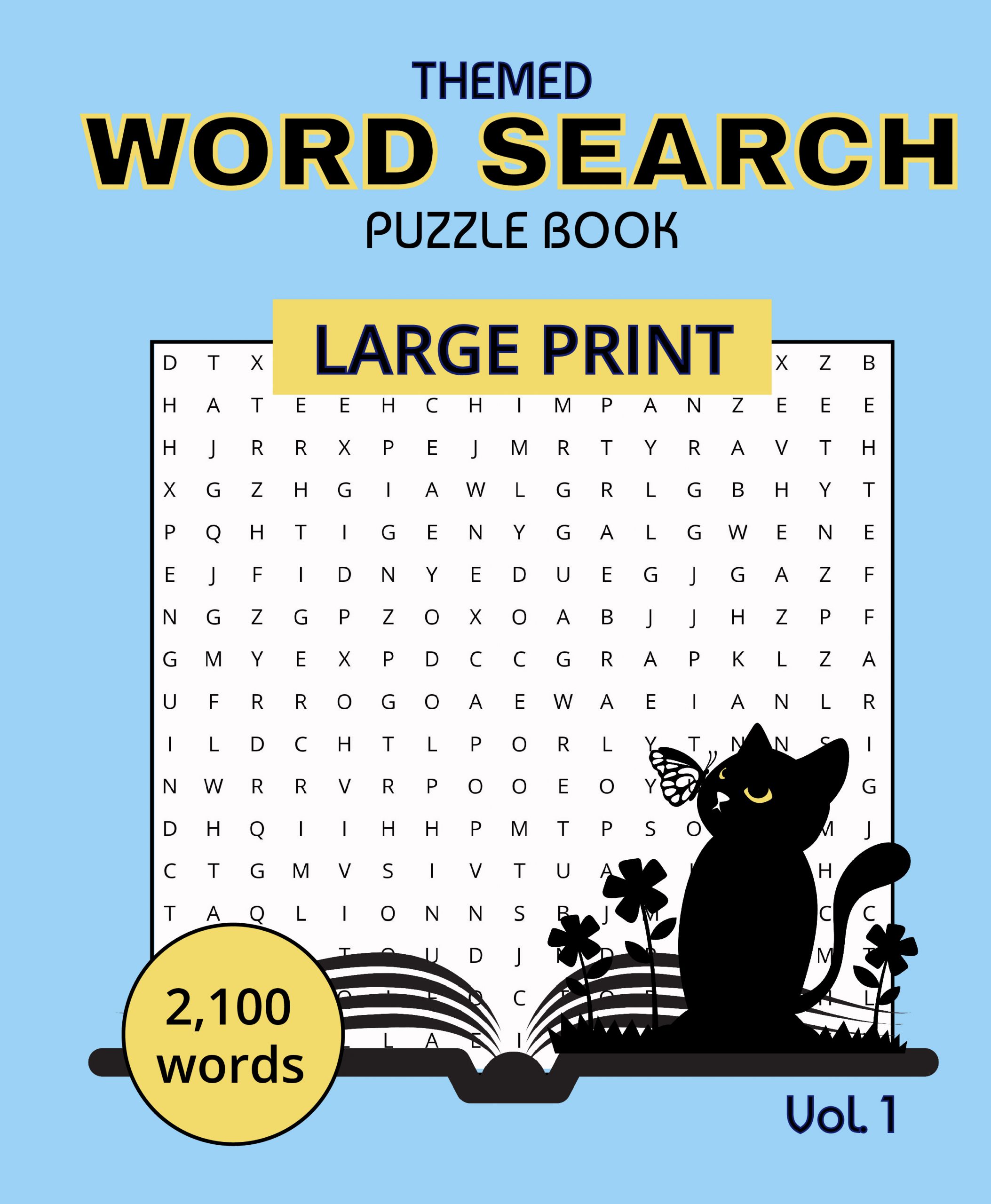 Themed Word Search Volume 1 cover Themed word search Vol 1