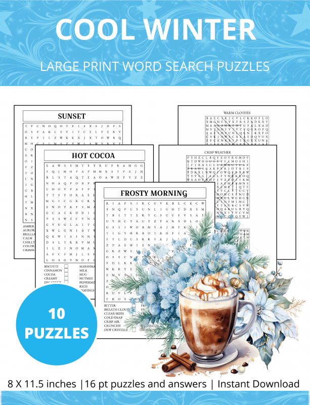 COOL WINTER WORD SEARCH